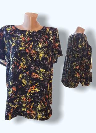 Распродажа !!! блуза абстрактной расцветки из плотной ткани
