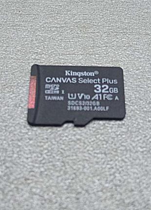 Карта флеш пам'яті Б/У MicroSD 32Gb