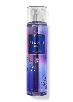 Спрей для тела мист Starlit Night bath and body works