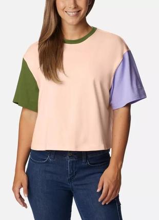 Женская укороченная футболка deschutes valley columbia sportswear