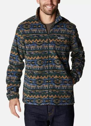 Columbia sportswear men's steens mountain printed fleece jacke...