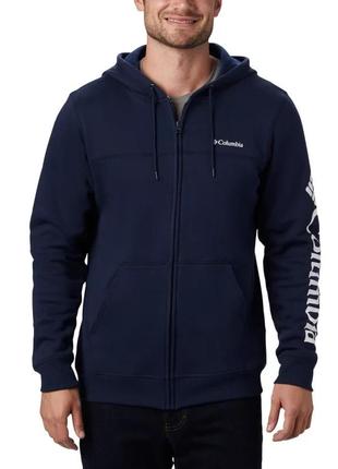 Чоловіча кенгуру columbia sportswear logo full zip fleece hoodie