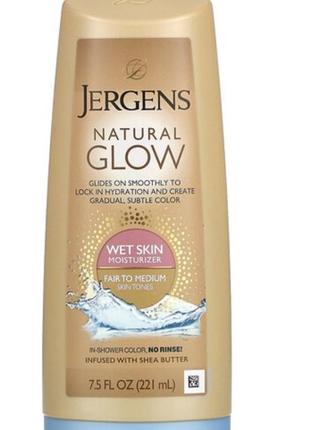 Jergens, Natural Glow, зволожуючий крем автозагар