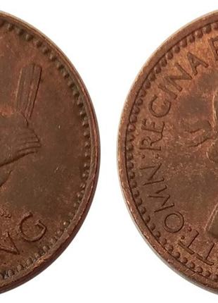 Кропивник. (Птаха). Монета 1 фартинг. 1953 рік, Великобританія.