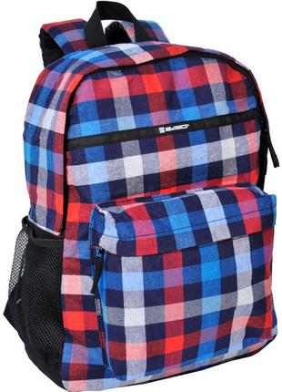 Рюкзак молодежный в клетку 18L Paso 14-016A