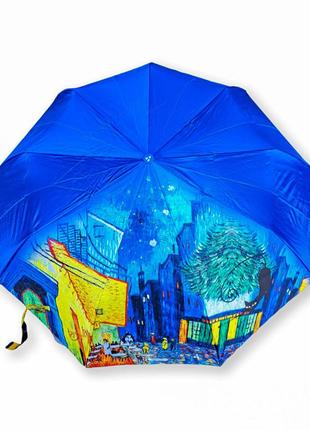 Женский зонтик полуавтомат атлас от фирмы "серебряный дождь"