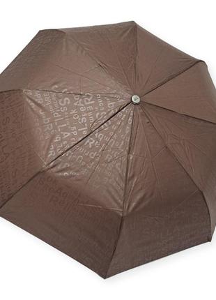 Однотонный зонтик с тисненым узором от фирмы "toprain"