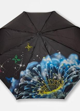 Жіноча парасолька напівавтомат 8 карбонових спиць від фірми "sl"