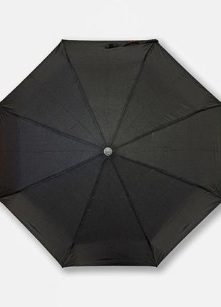 Компактный черный зонт полуавтомат от фирмы "sl"