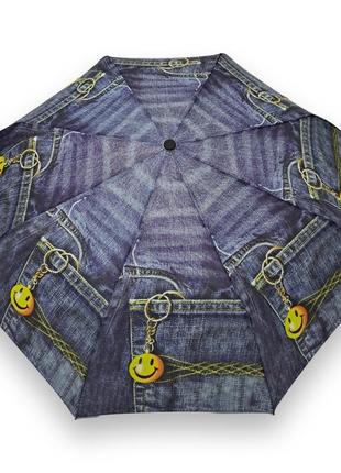 Парасолька напівавтомат "джинс" від фірми "feeling rain"