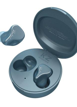 Навушники KZ SKS TWS blue бездротові вакуумні