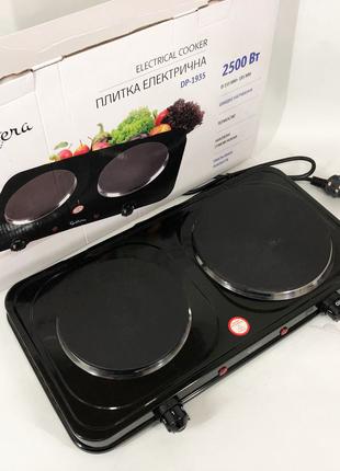 Плитка настільна електрична Suntera DP-1935B, 2500W, 2 конфорк...