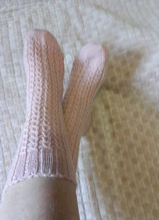Вязаные шерстяные носки