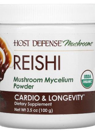 Рейши, порошок грибного мицелия, Reishi, Fungi Perfecti, 100 гр
