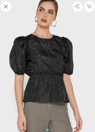 Трендовая модная женская блуза с объёмным рукавом буф, уценка