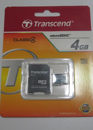 Картка пам'яті Transcend 4 GB microSDHC (NA-1373)