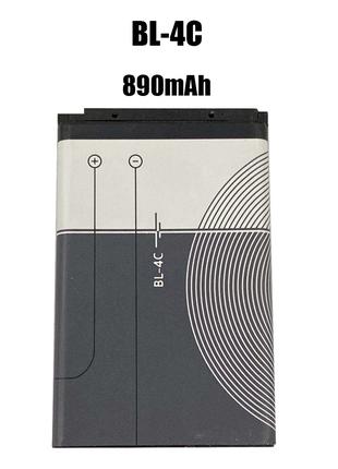 Аккумулятор для Nokia BL-4C, 890 mAh AAA