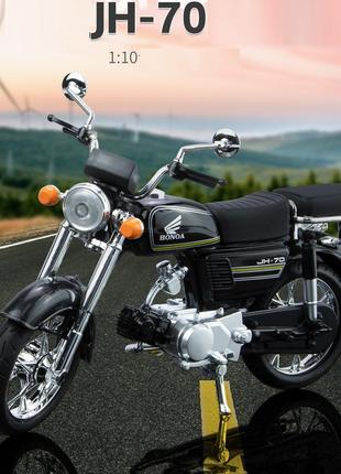 Модель винтажного ретро мотоцикла Honda Jialing JH70, масштаб ...