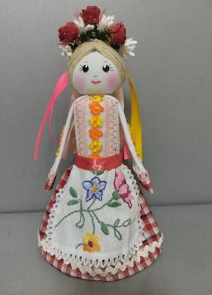 Интерьерная текстильная кукла « украиночка» ручная работа