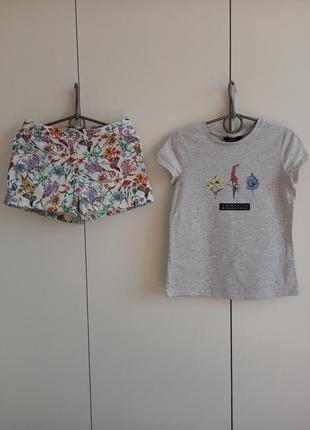 Набір літній костюм для дівчинки 8-9 років: футболка та джинсо...