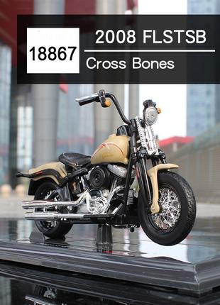 Модель мотоцикла Harley-Davidson 18867-2008-FLSTSB Cross Bones...