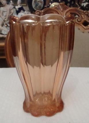 Антикварная ваза цветное стекло ссср 1920 годов