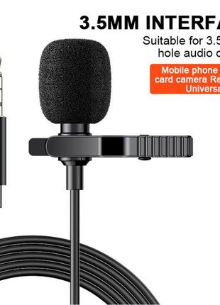 Записывающий петличный микрофон петличка Shure разъем 3.5мм