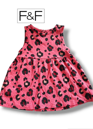 Дитяча трикотажна сукня плаття в леопардовий принт