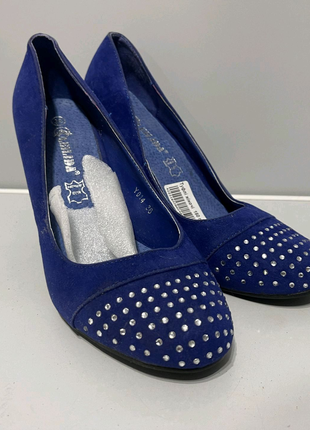 Туфлі жіночі сині 36 розмір