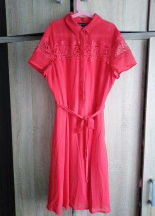 Красное платье - рубашка dorothy perkins