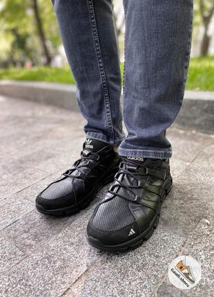 Мужские повседневные кроссовки из натуральной кожи+нубук в сти...