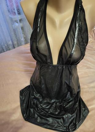 Еротическое платье под латекс noir