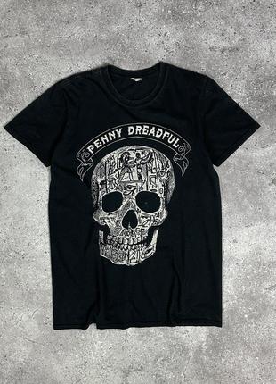 Penny dreadful herror футболка скелет мерч группа рок rock