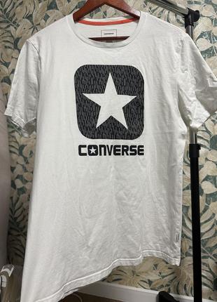 Футболка белая converse m