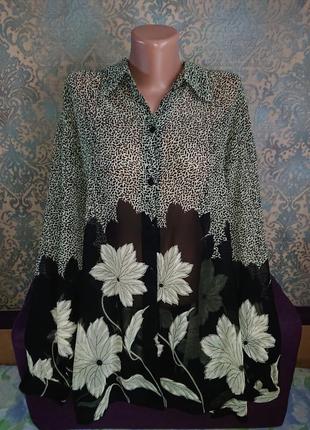Женская красивая блуза большой размер батал 54/56 блузка блузочка