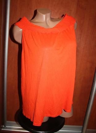 Блуза оранжевая свободный крой george батал королевский размер