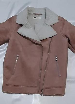 Курточка из искусственного меха (замша) на замочек
