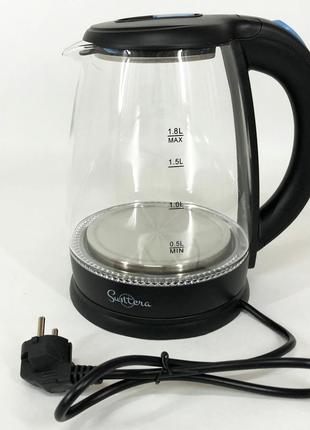 Чайник електро Suntera EKB-322B черный, Маленький электрочайни...