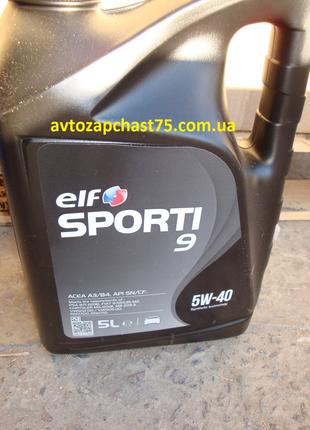 Масло Elf Sporti 9 5W-40 , 5 литров, синтетика (производитель ...
