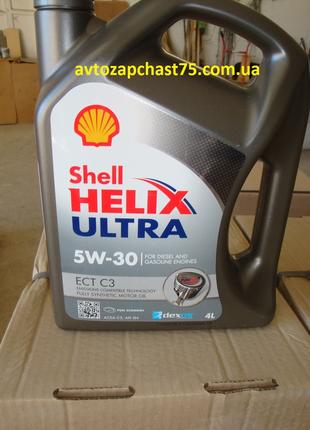 Масло Shell Helix Ultra ECT C3 5w-30, моторное, синтетика, 4 л...