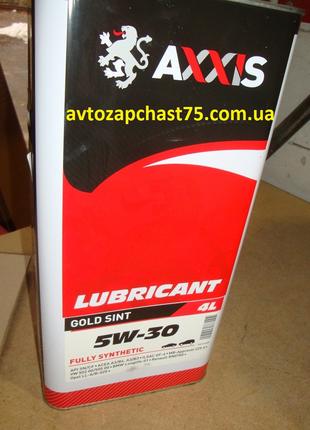 Масло Axxis 5W-30 Gold Sint 4 литра, синтетика (для двигателя)...