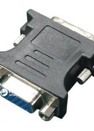 Адаптер Cablexpert DVI A 24+5 pin - VGA 15 pin (M/F) Black (A-...