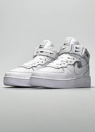 Женские кроссовки nike air force 1 high utility all white
