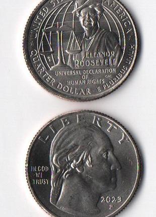 США 25 центов 2023 Элеонора Рузвельт - Американские Женщины