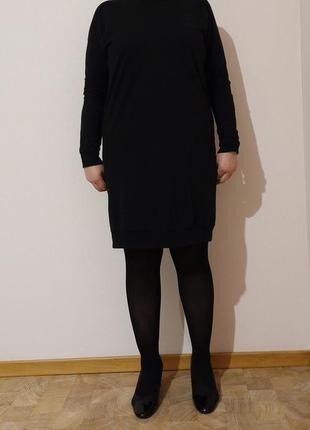 Черное платье туника 52-54 размера
