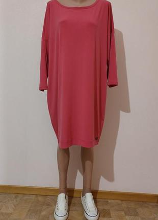 Рожева сукня туніка 54-56 розміру
