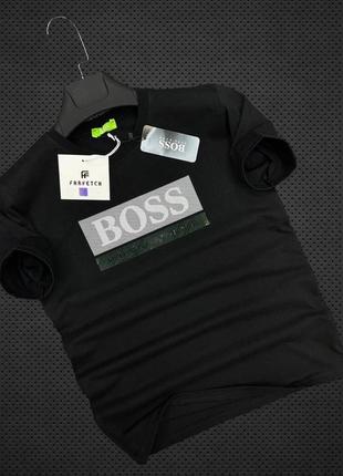Черная футболка hugo boss