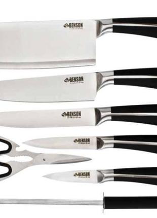 Набор ножей Benson BN-401 кухонных 9 предметов на подставке + ...