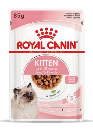 Royal Canin Kitten Gravy (Роял Канін Кіттен) вологий корм шмат...