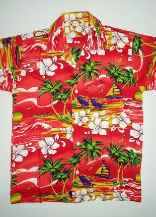 Рубашка  гавайская яркая гавайка (s)